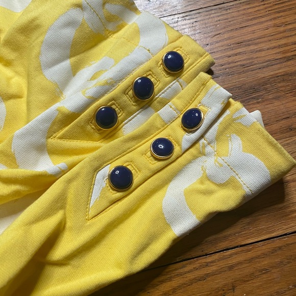 Lilly Pulitzer Yellow Chain Print Shift Dress – Size M - Picture 9 of 9